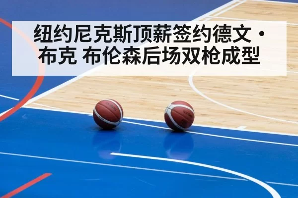 纽约尼克斯顶薪签约德文·布克 布伦森后场双枪成型