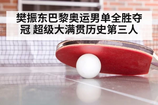 樊振东巴黎奥运男单全胜夺冠 超级大满贯历史第三人
